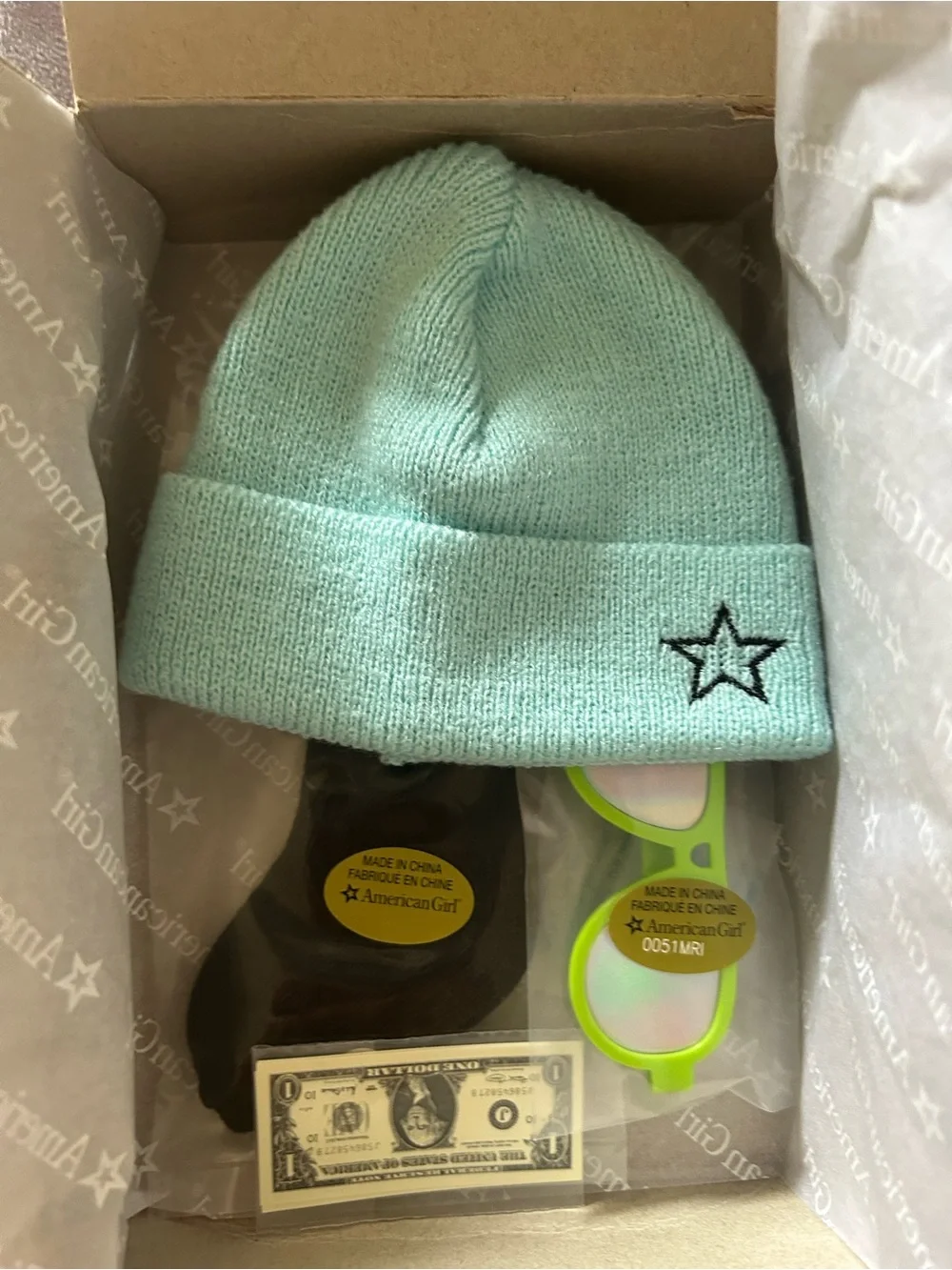 American Girl Truly Me Street Chic Accessory Set - Teal & Black